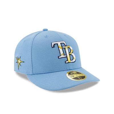 Tampa Bay Rays Gorra | New Era MLB Batting Practice Low Profile 59fifty Fitted Cap Mexico - Azules